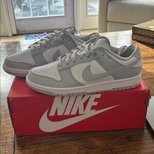 Nike Grey Fog Dunks Low Men’s Size 7.5